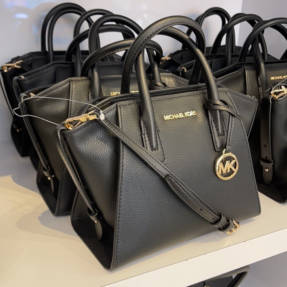 Michael Kors Avril Small Satchel Crossbody Black - Picture 7 of 16